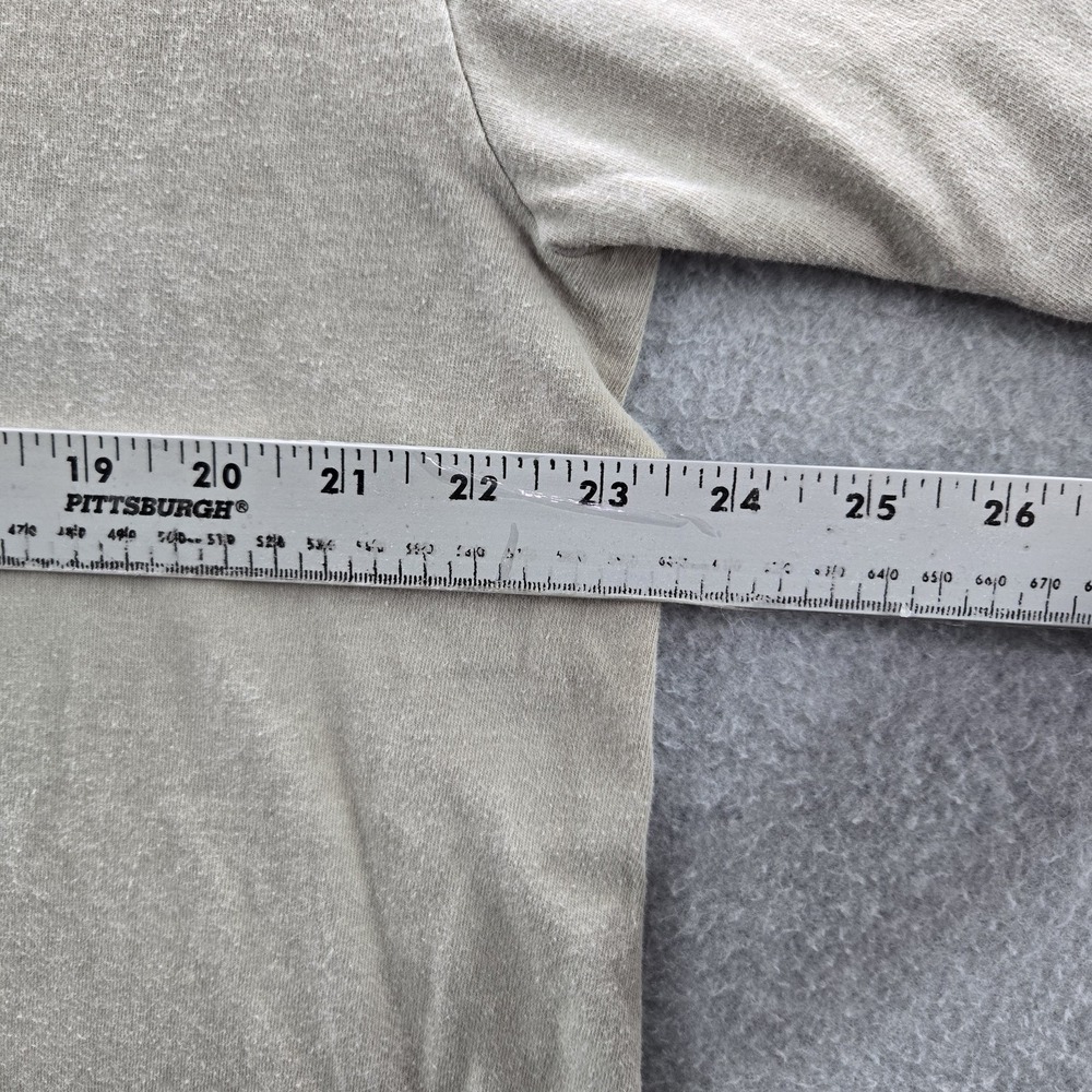 VINTAGE Crazy Shirts Men Shirt XL Beige Dog Beach Combed Cotton Y2K READ - Picture 7 of 12